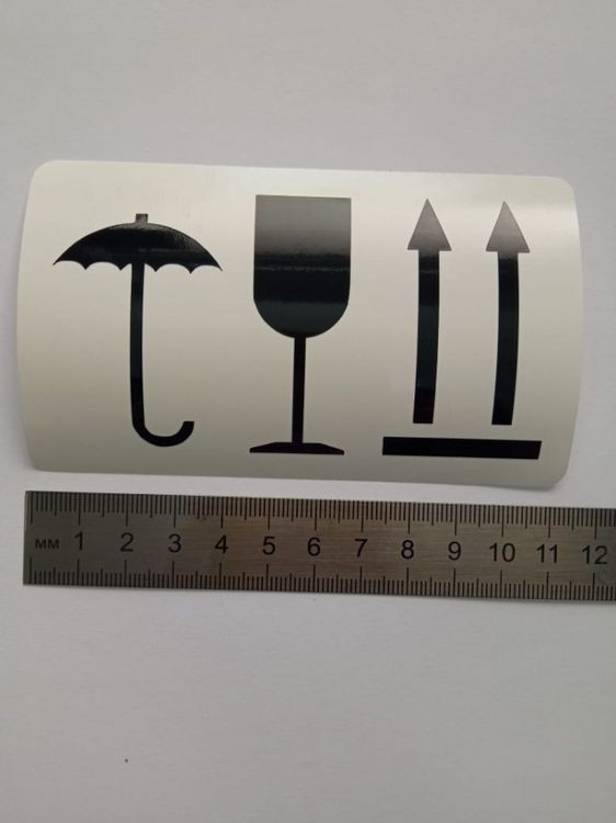 №910 Наклейка (Черные) Sticker, Art Blong — картинка 4