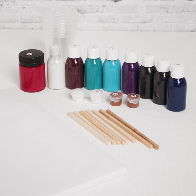 Набор для рисования жидким акрилом Флюид Арт «Космос» — картинка 3