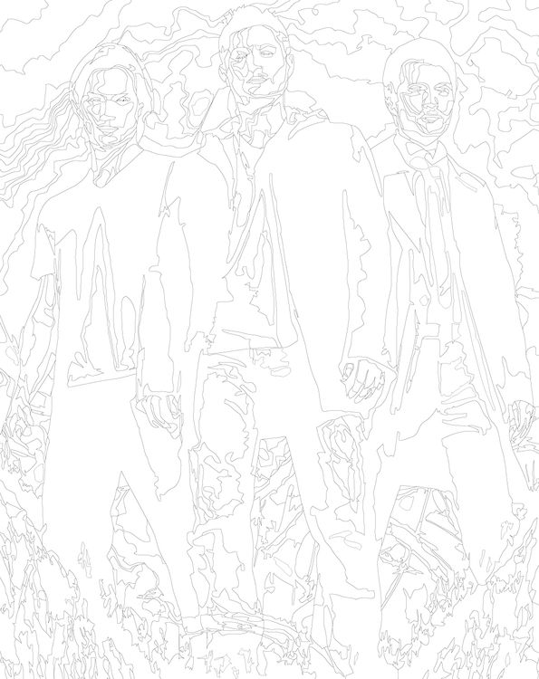 Картина по номерам «Cверхъестественное: Дин, Сэм и Кастиэль 5» — картинка 3