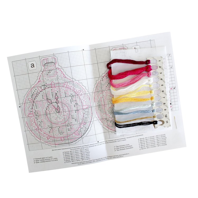 Набор для вышивания «Советская ёлочная игрушка. Часы» — картинка 6