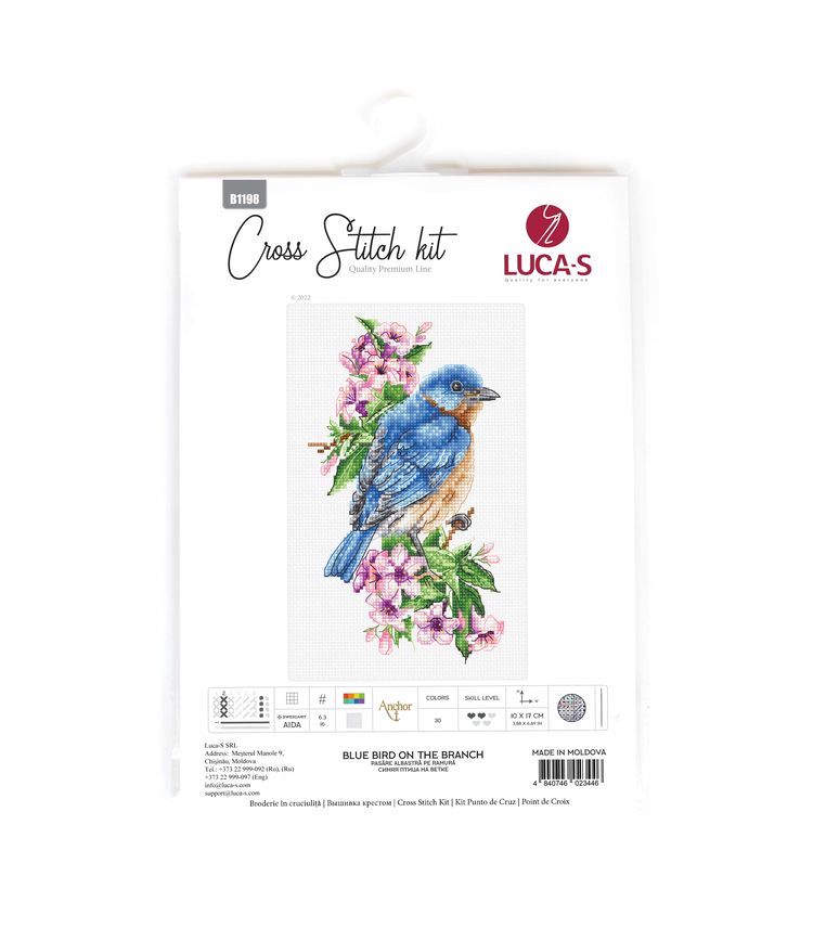 Набор для вышивания «Синяя птица на ветке» — картинка 5