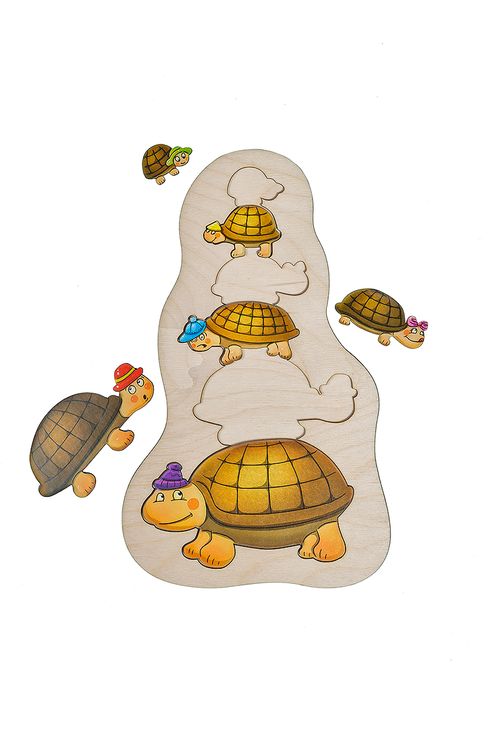 Развивающее пособие из дерева «Черепашки» — картинка 2