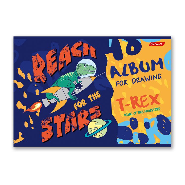 Альбом для рисования «Нашествие», 100 г/м2, A4, на скобе, 10 альбомов по 48 л., SVETOCH — картинка 3