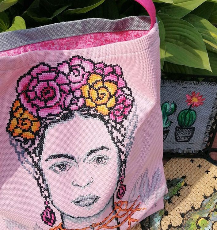 Набор для вышивания «Сумка. Фрида» — картинка 3
