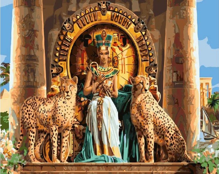 Картина по номерам «Царица Египта»