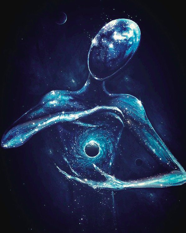 Алмазная вышивка «Вселенная в руках»