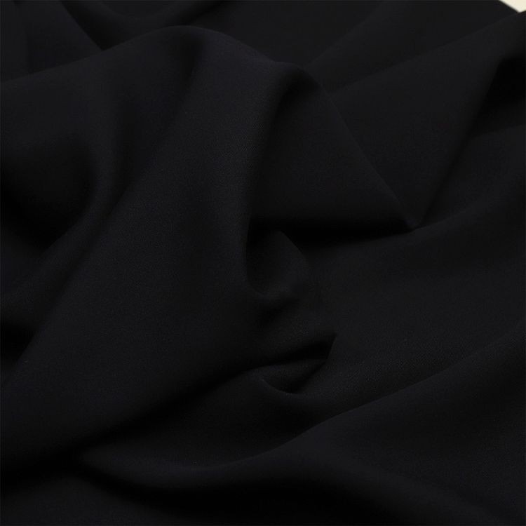 Ткань Штапель, матовая, 5 м, ширина 145 см, 110 г/м2, цвет: 23 черный, TBY — картинка 3