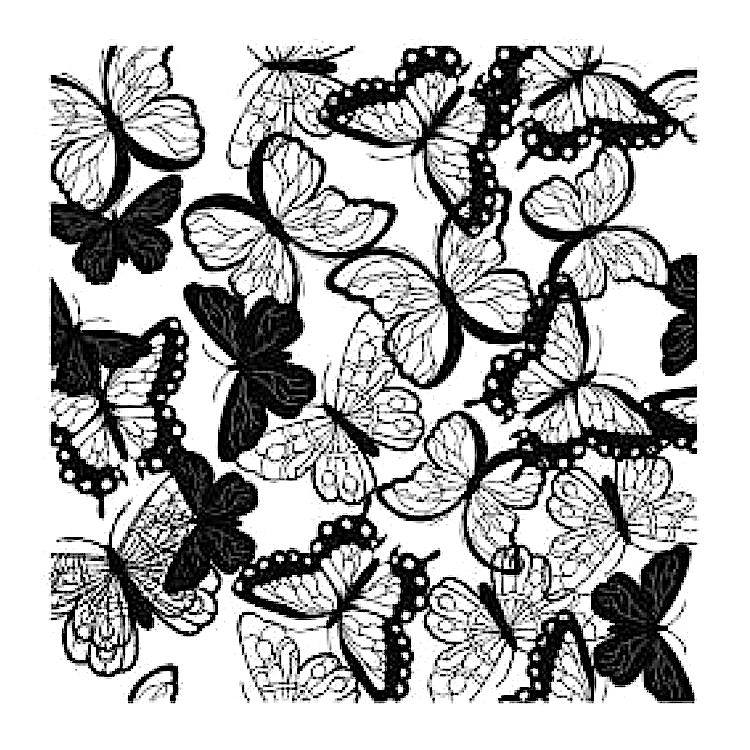 Текстурный лист «Бабочки», Craft&Clay
