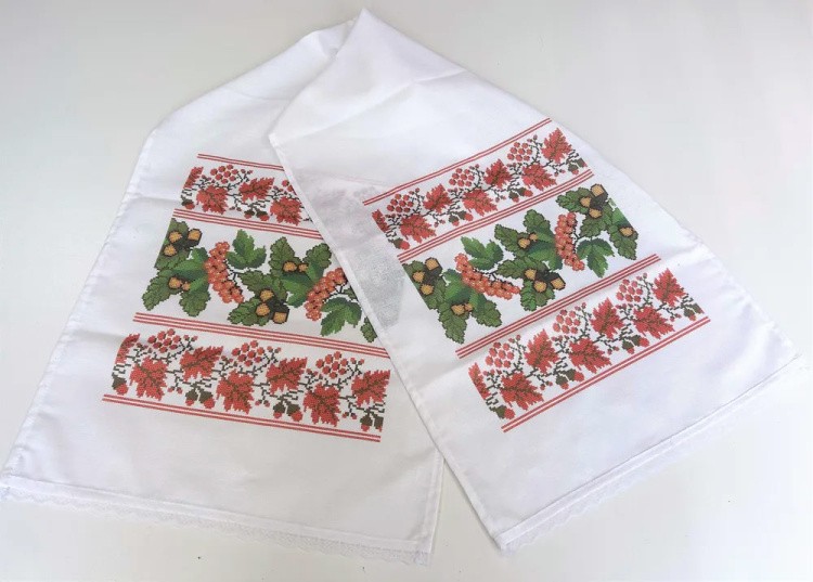 Набор для вышивания «Рушник свадебный с дубом и калиной» 1,5 м для вышивки крестом — картинка 7