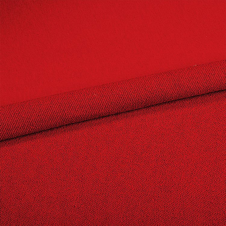 Ткань трикотаж Футер 3х нитка, петля, хлопок, 6 м, ширина 180 см, цвет: мак, TBY — картинка 3