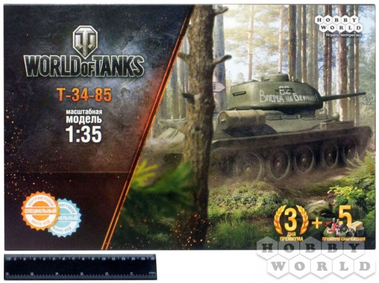 Сборная модель World of Tanks - Т-34-85, Масштабная модель 1:35  — картинка 5
