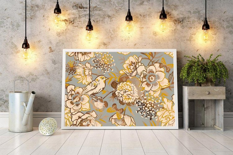 Картина по номерам «Орнамент с золотом» — картинка 5