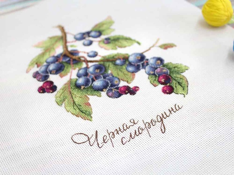 Набор для вышивания «Дары природы. Чёрная смородина» — картинка 2