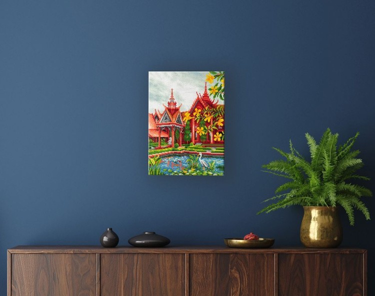 Алмазная вышивка «Путешествие в Камбоджу» — картинка 3