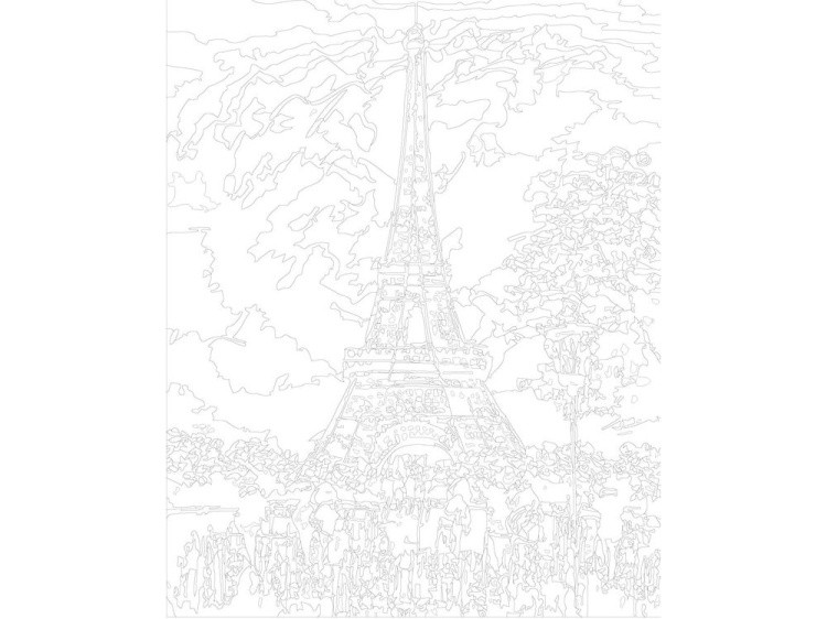 Картина по номерам «Эйфелева башня в Париже» — картинка 3