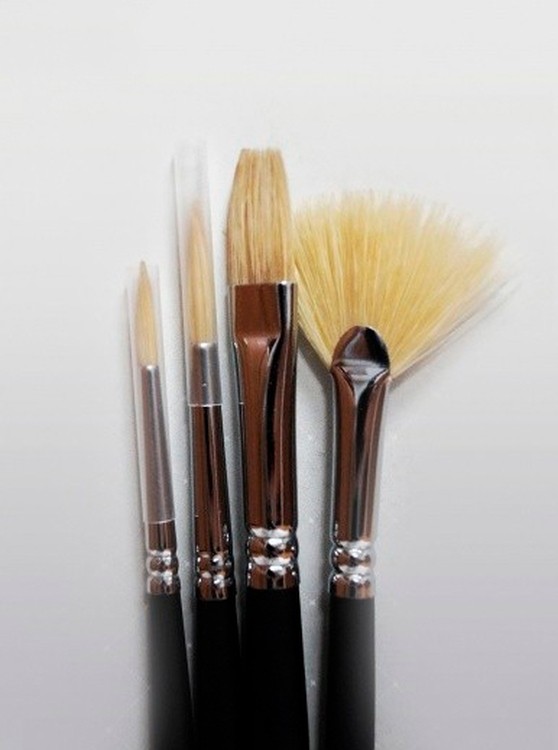 Набор кистей из щетины Малевичъ (4 кисти) — картинка 2