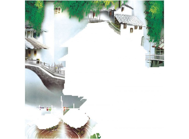 Алмазная вышивка «Китайская деревня» — картинка 2