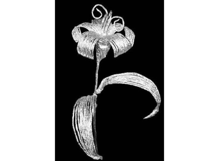 Плетение из фольги «Нежная лилия» — картинка 2