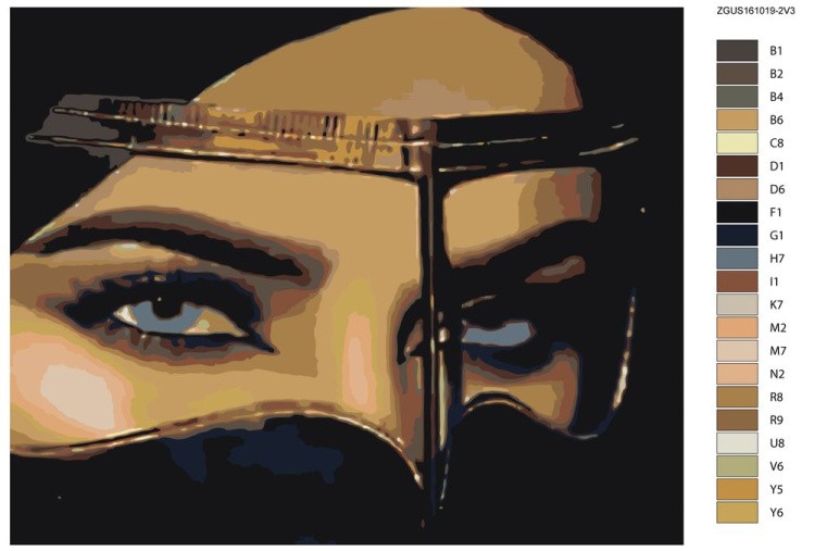 Картина по номерам «Очарование взгляда» — картинка 2