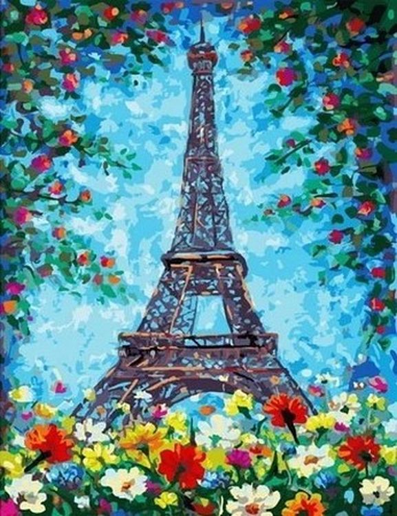 Картина по номерам «Эйфелева башня»