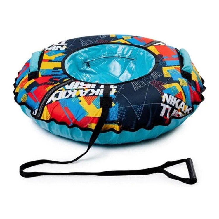 Детская зимняя ватрушка тюбинг для катания 110 см — картинка 4