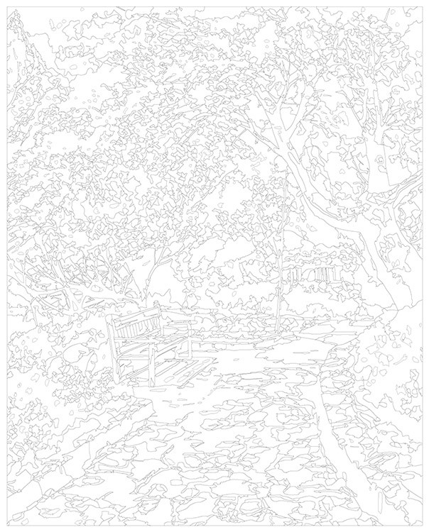 Картина по номерам «Цветущая сакура в японском саду 3» — картинка 3