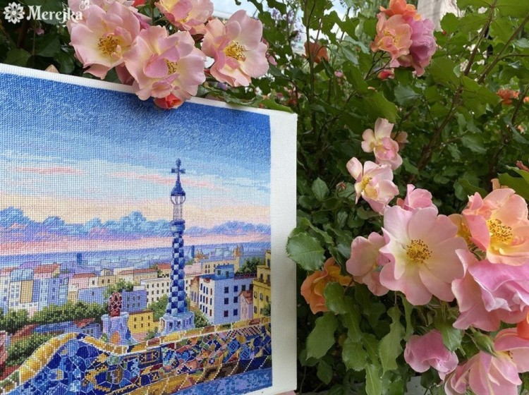 Набор для вышивания «Барселона. Парк Гуэль» — картинка 3