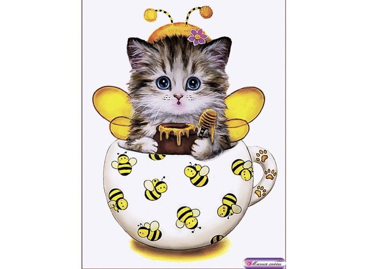 Папертоль «Коточашка - пчёлка» — картинка 2