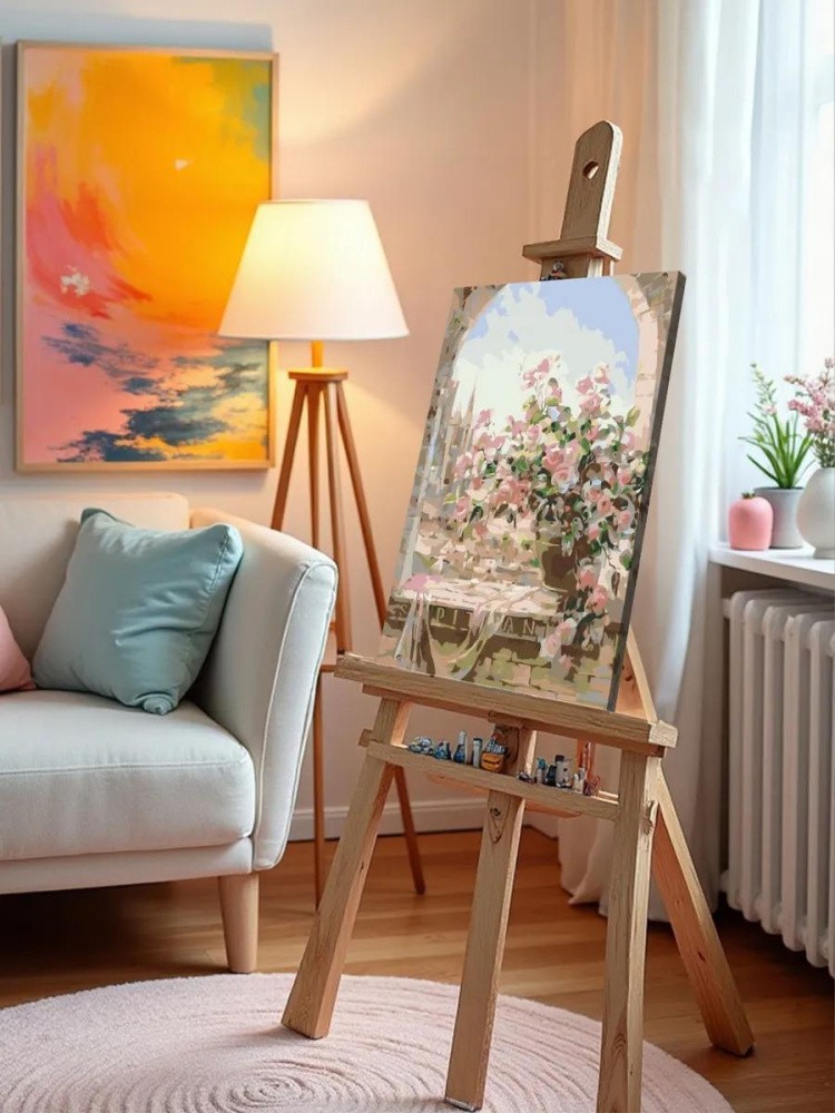 Картина по номерам «Цветы на окне» — картинка 10