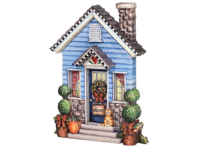 Папертоль «Домик с котенком» — картинка 2