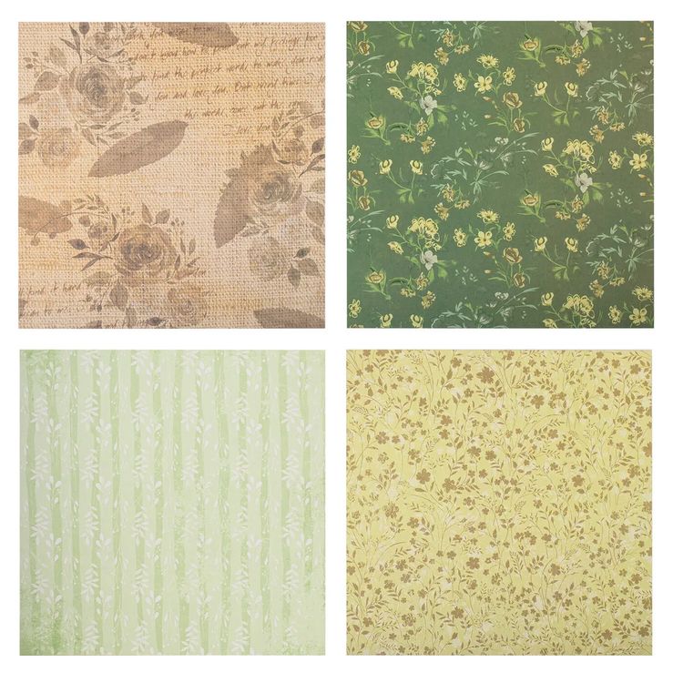 Бумага для скрапбукинга 30х30 см «Рустик», 12 дизайнов — картинка 4