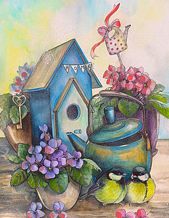 Алмазная вышивка «Уютный уголок» — картинка 2