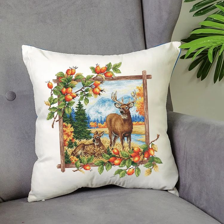 Набор для вышивания «Таежная семья. Олени» — картинка 2