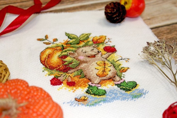 Набор для вышивания «Осенний еж» — картинка 4