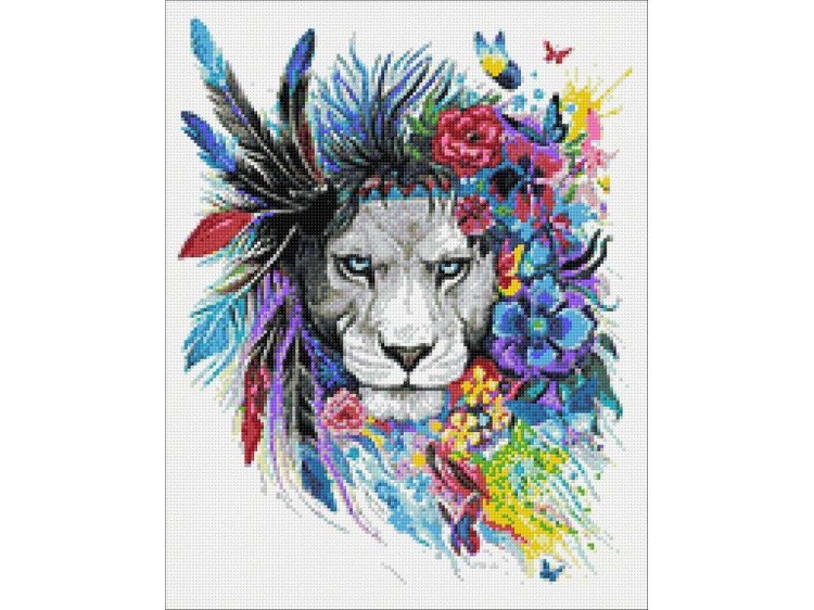 Алмазная вышивка «Цветные видения» — картинка 3