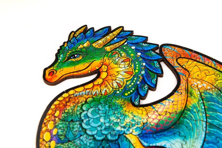 Деревянный пазл Unidragon «Оберегающий Дракон», размер M (А4) — картинка 4