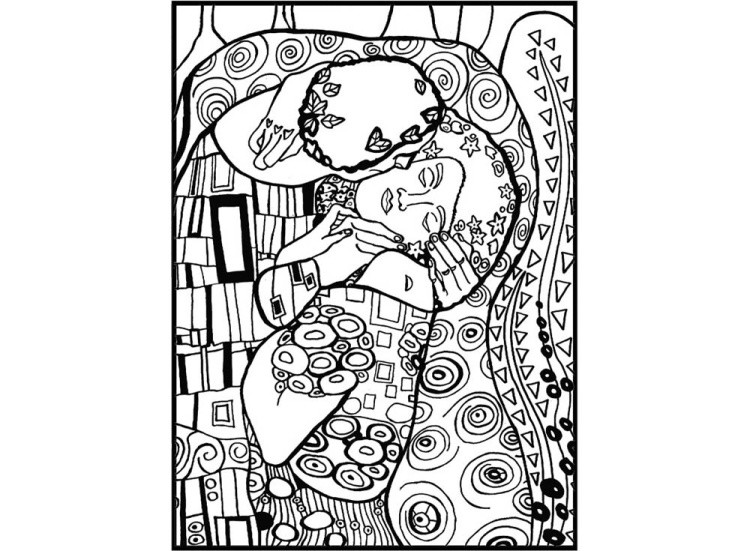 Коробка-раскраска «Климт» + 10 маркеров — картинка 4