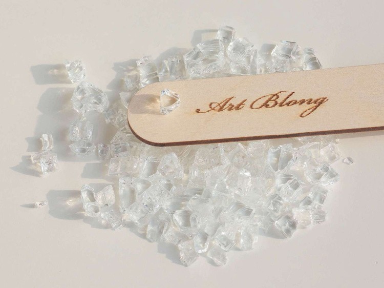 Стеклянная крошка Кристалл. Прозрачная (фракция 3-8 мм), Art Blong — картинка 3