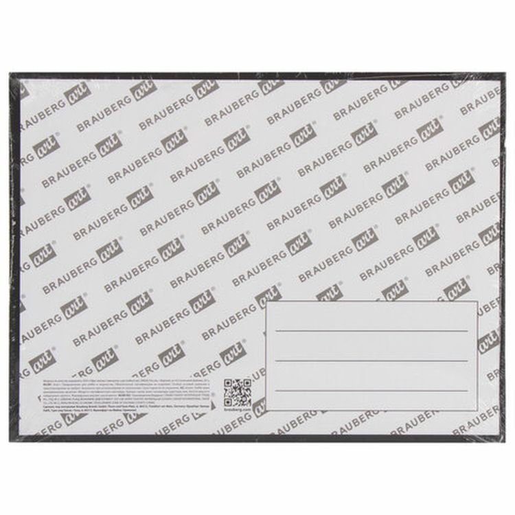 Холст черный на картоне (МДФ), 18х24 см, грунт, хлопок, мелкое зерно, BRAUBERG ART CLASSIC — картинка 5