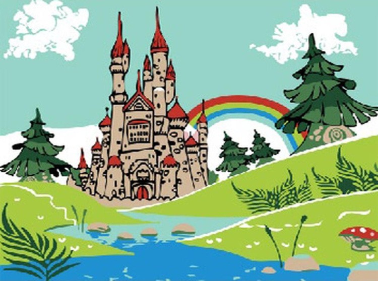 Картина по номерам «Замок принцессы»
