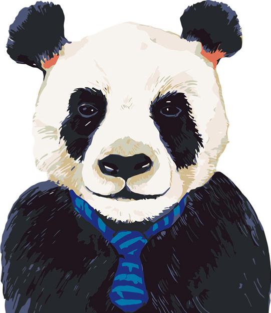 Картина по номерам «Панда»