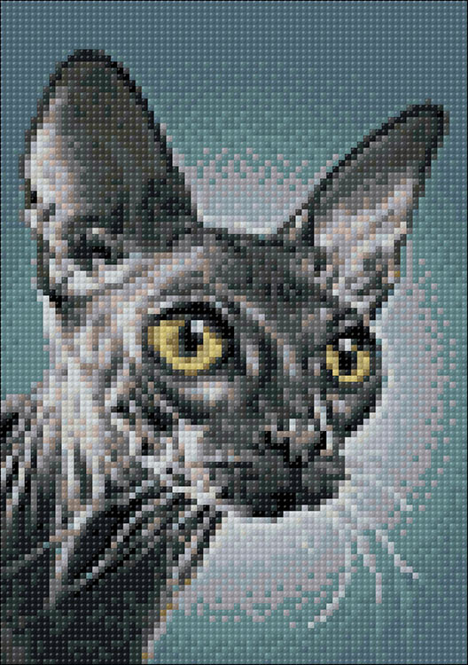 Алмазная вышивка «Темный сфинкс» — картинка 2