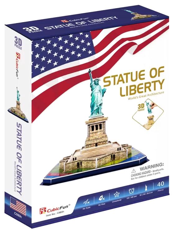 3D пазл CubicFun «Статуя Свободы» — картинка 3