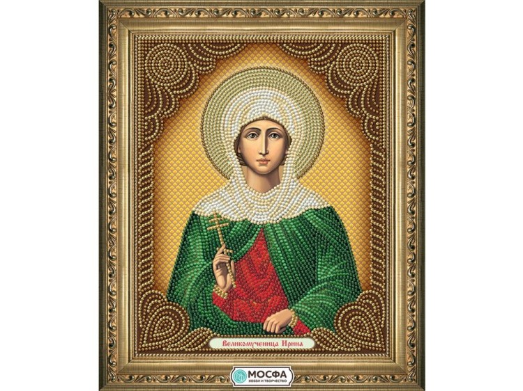 Схема для вышивки бисером «Икона Великомученица Ирина»
