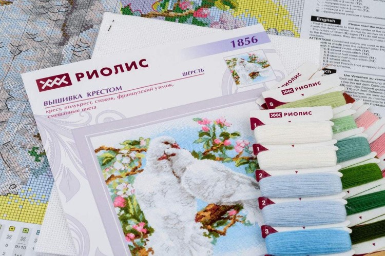 Набор для вышивания «Белые голуби» — картинка 3