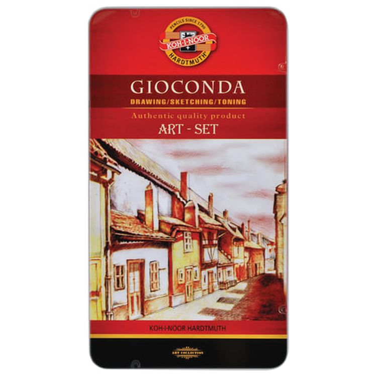 Набор художественный KOH-I-NOOR «Gioconda», 10 предметов, металлическая коробка — картинка 2