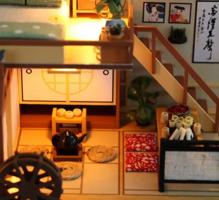 Сборная модель Румбокс. Миниатюрный Японский домик — картинка 7