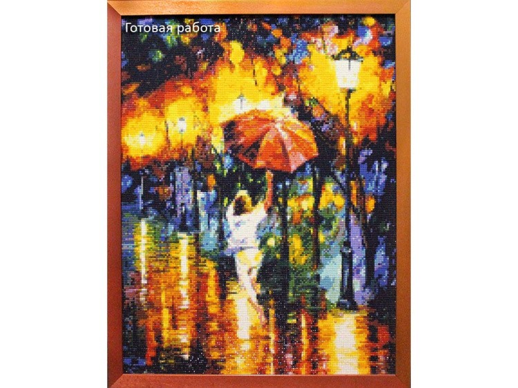 Алмазная вышивка «Красный зонт» — картинка 3