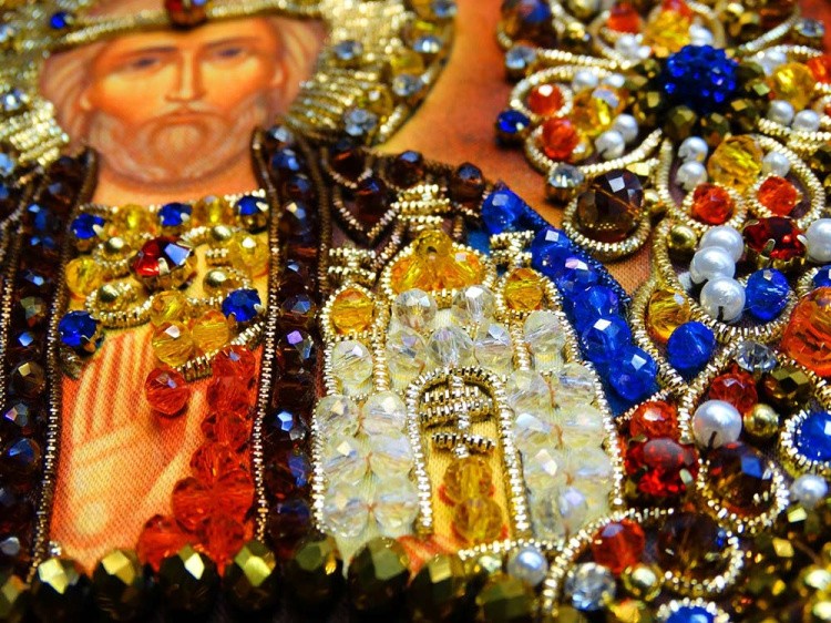 Набор для вышивания хрустальными камнями «Святой Владислав» — картинка 7