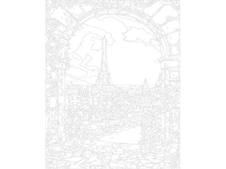 Картина по номерам «Вид из арки» — картинка 3